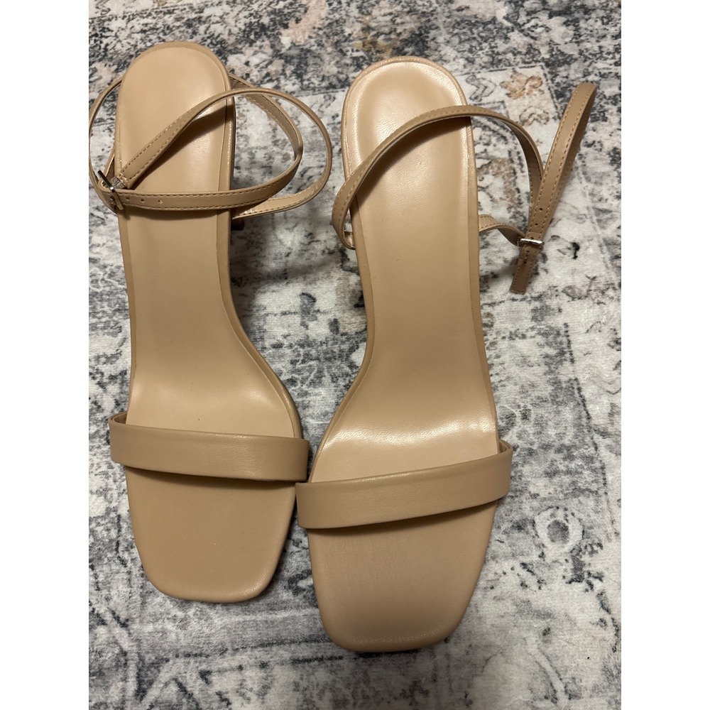 Dream Pairs Women's‎ Nude Ankle adjustable Strap Stiletto Heels Sandals Size 11